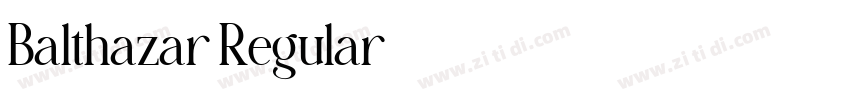 Balthazar Regular字体转换 Balthazar Regular字体转换